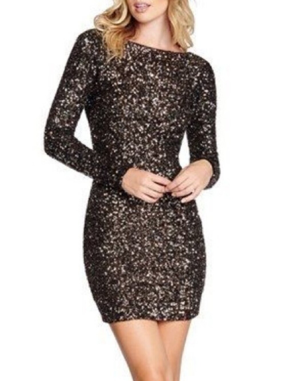 Dress The Population Lola Sequined Mini Dress Size XL